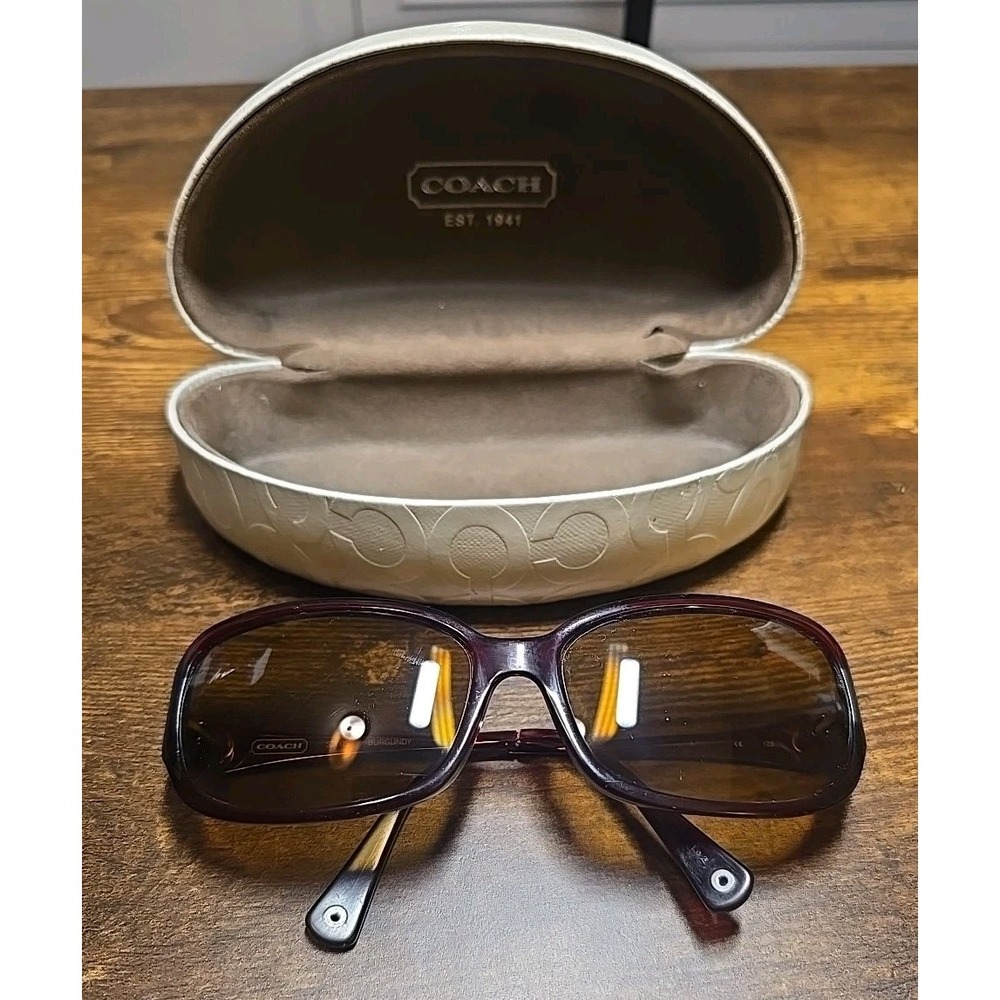 Coach Style S2005 Eyeglass Frames Only Burgandy With Case